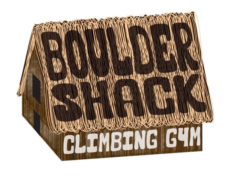 A logo drawn as a wooden shack with the name burnt into its roof