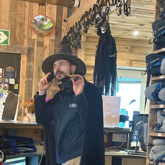 Joel, route setter at Boulder Shack